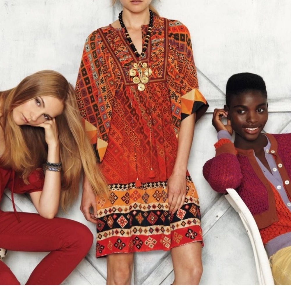 Anthropologie Tanvi Kedia Embellished Tassel Sumana Dress Medium
